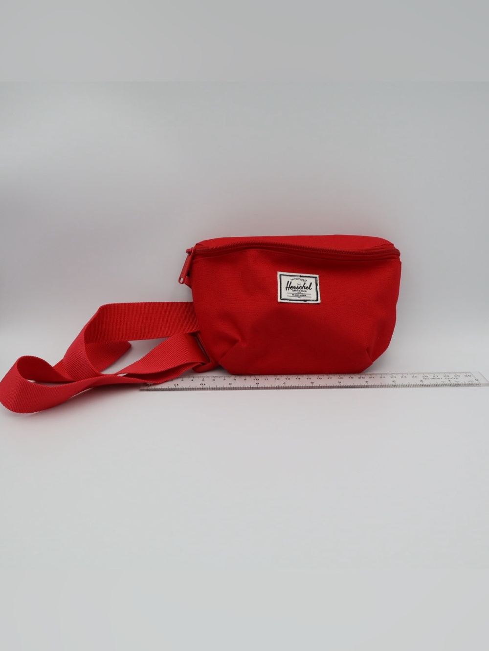 Hershel Red Canvas Belt Bag